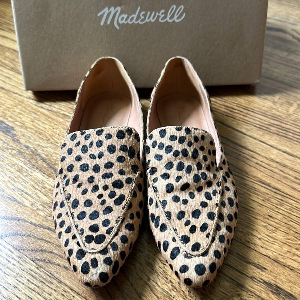 Madewell Francis Skimmer in Spotted Calf Hair size 6.5